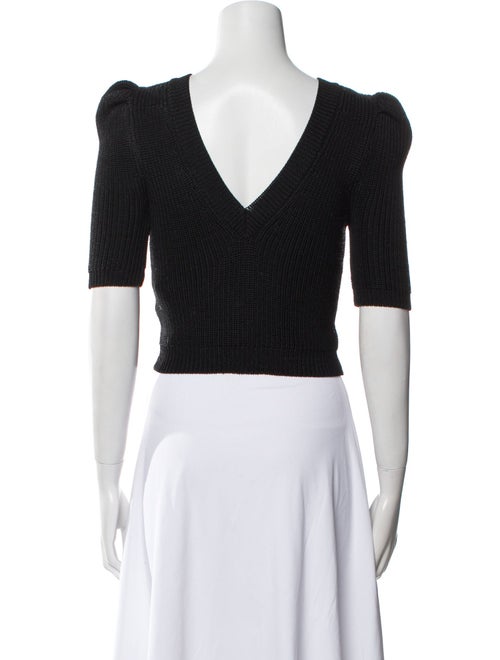 Cushnie Nylon Scoop Neck Sweater