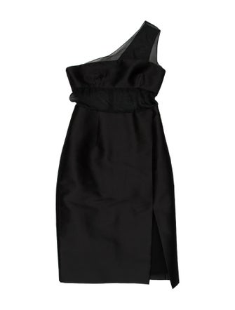 Cushnie One-Shoulder Knee-Length Dress
