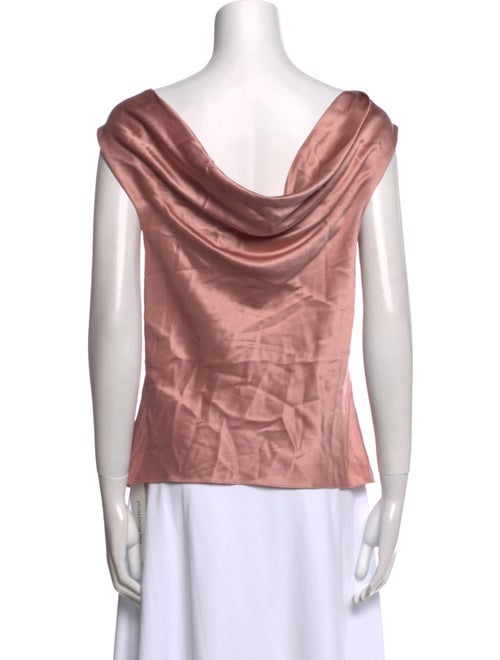 Cushnie Silk Bateau Neckline Blouse