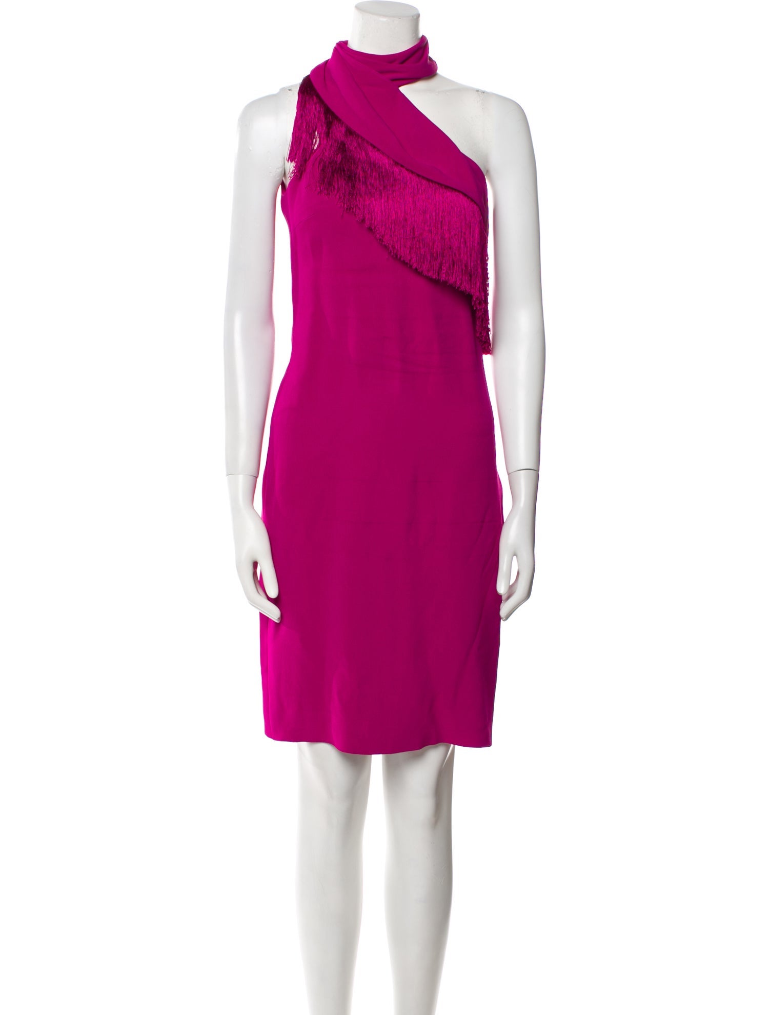 Cushnie One-Shoulder Knee-Length Dress