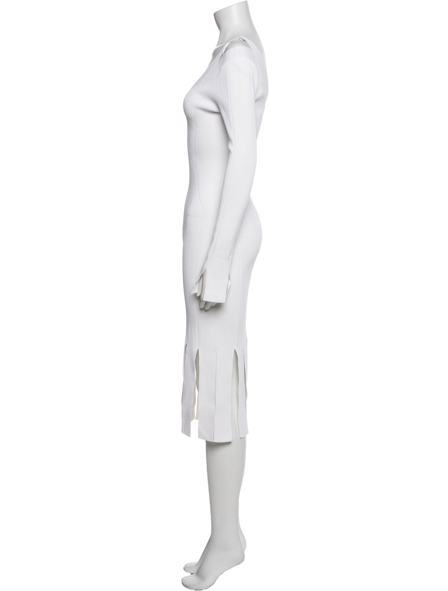 Cushnie V-Neck Midi Length Dress