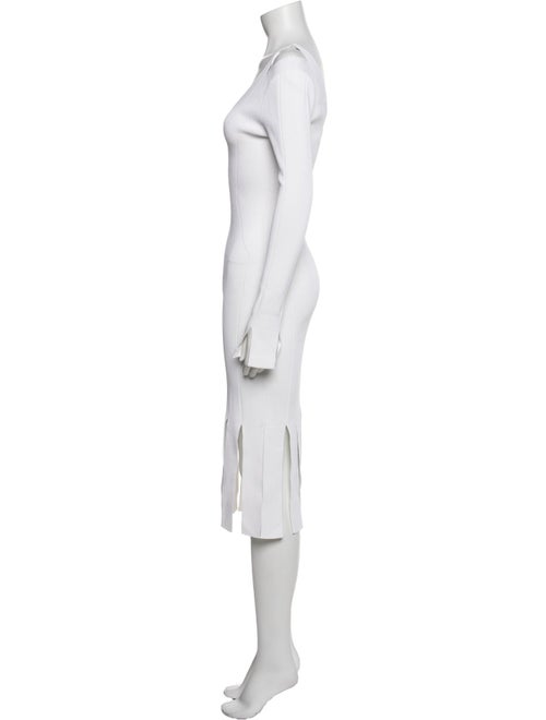 Cushnie V-Neck Midi Length Dress