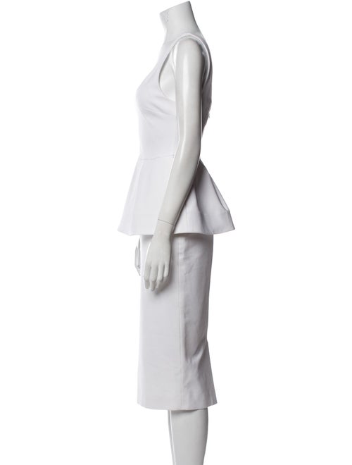 Cushnie Scoop Neck Midi Length Dress