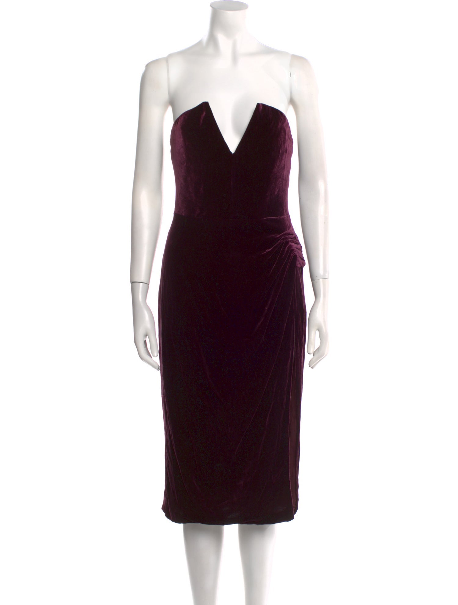 Cushnie Strapless Knee-Length Dress