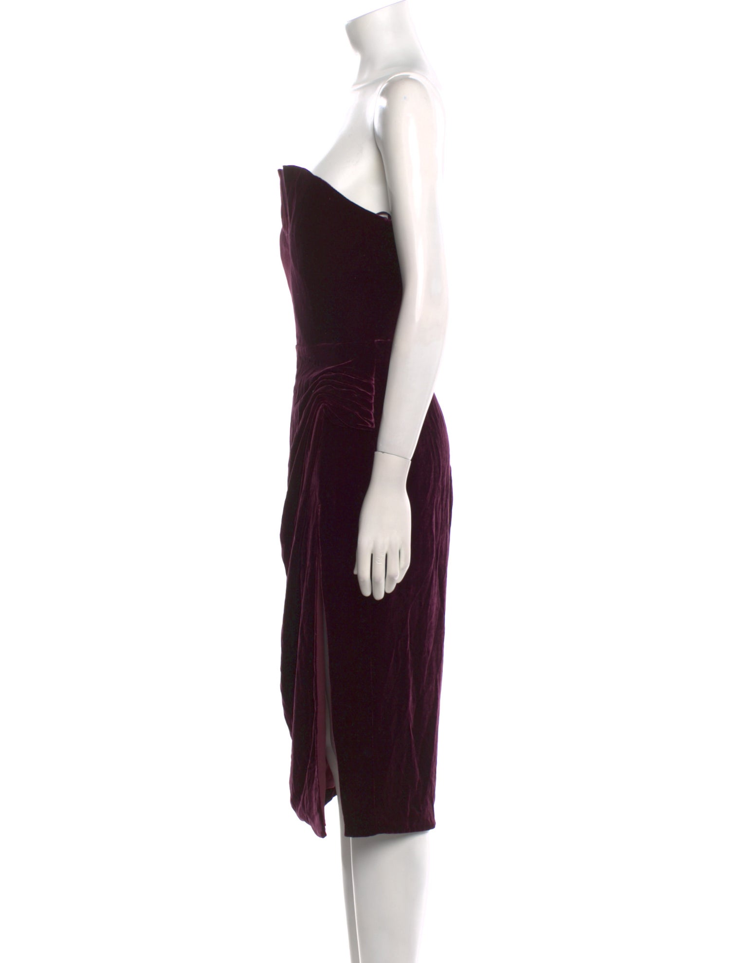 Cushnie Strapless Knee-Length Dress