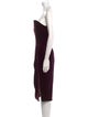 Cushnie Strapless Knee-Length Dress