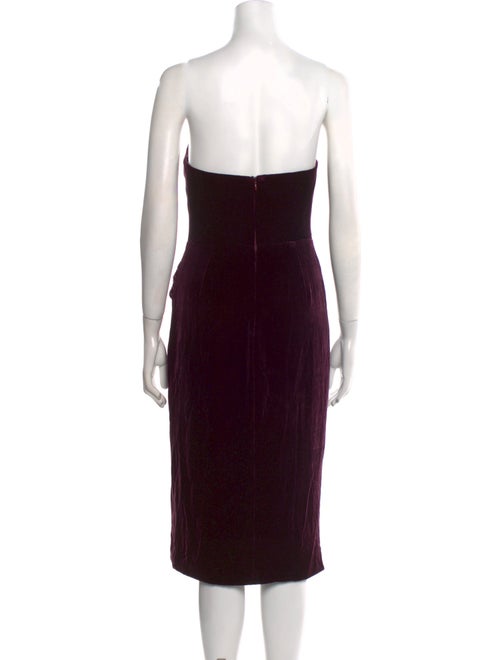 Cushnie Strapless Knee-Length Dress
