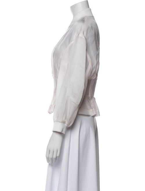 Cushnie Silk Denim Jacket