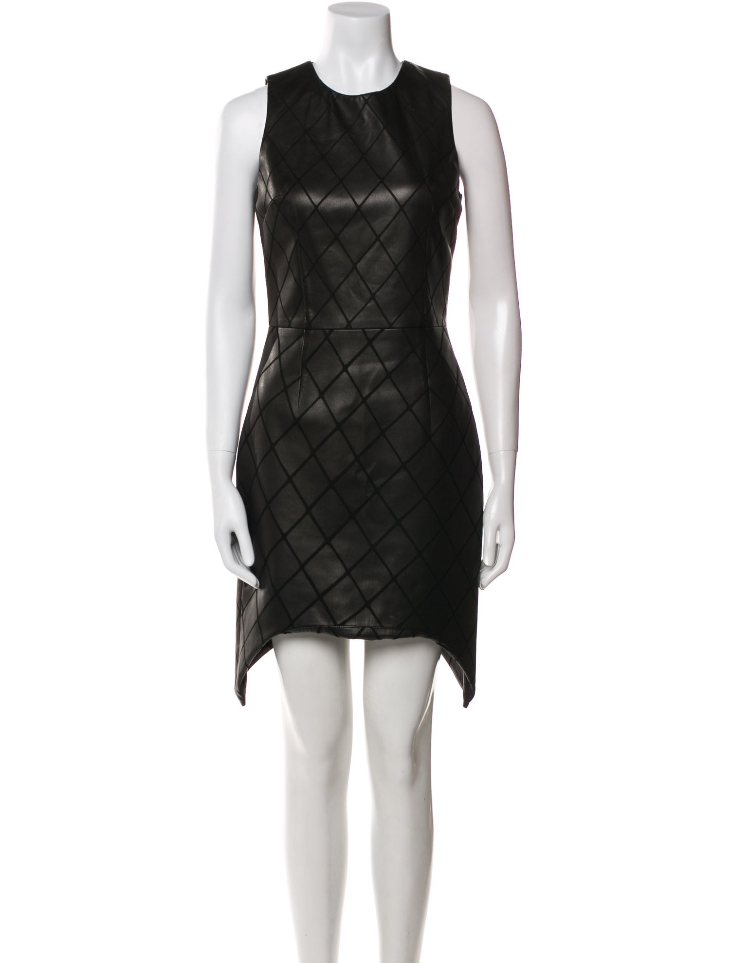 Cushnie Leather Mini Dress