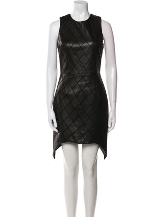 Cushnie Leather Mini Dress
