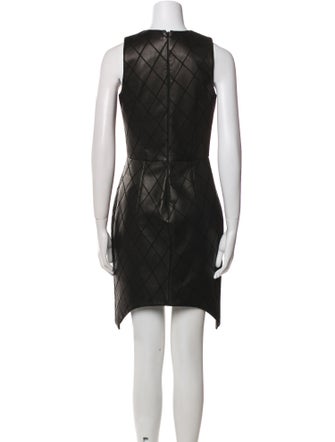 Cushnie Leather Mini Dress