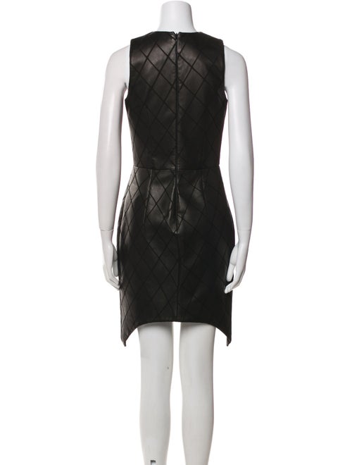 Cushnie Leather Mini Dress
