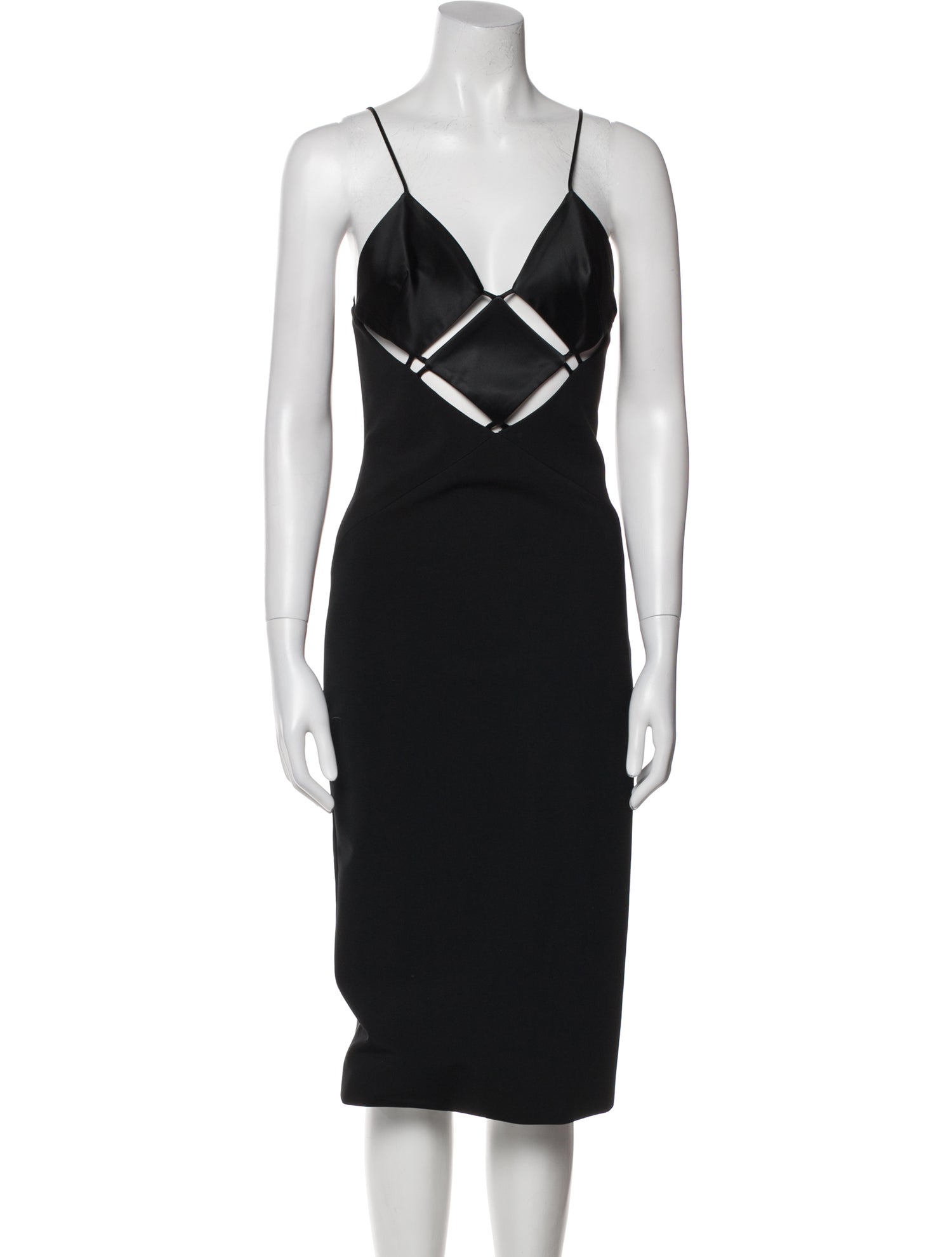 Cushnie V-Neck Midi Length Dress