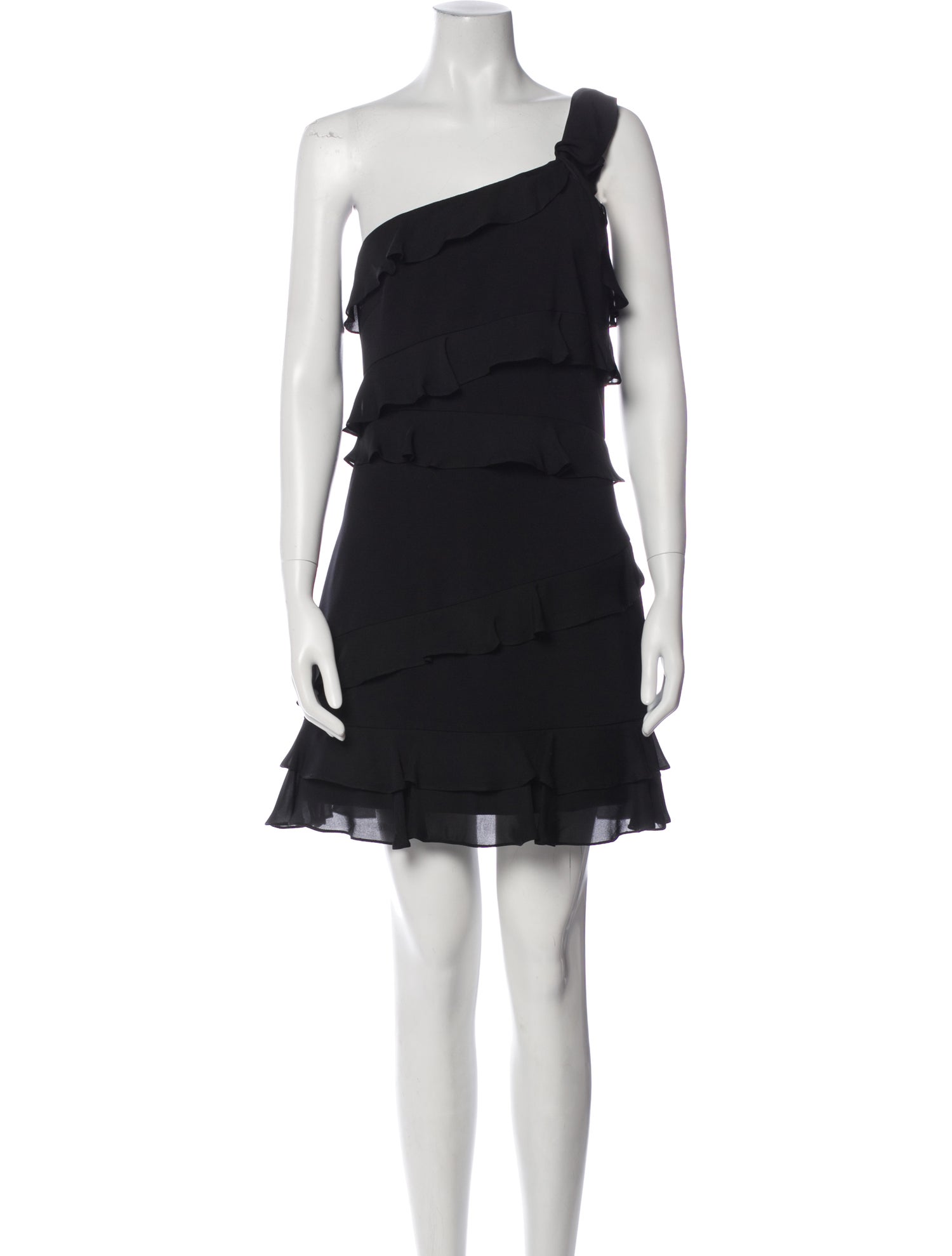 Cushnie One-Shoulder Mini Dress