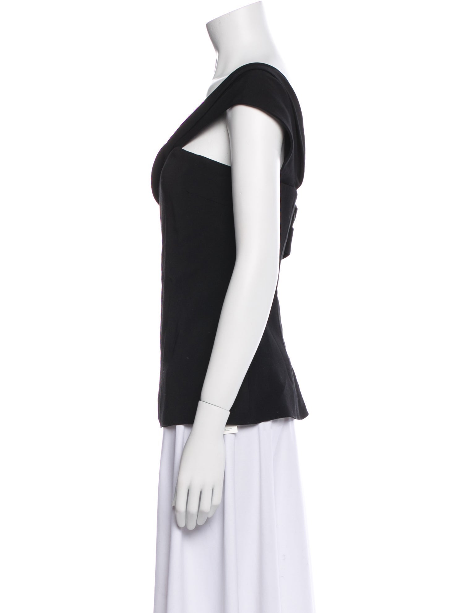 Cushnie One-Shoulder Sleeveless Top