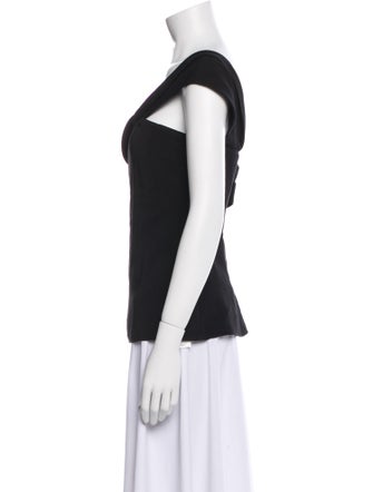 Cushnie One-Shoulder Sleeveless Top