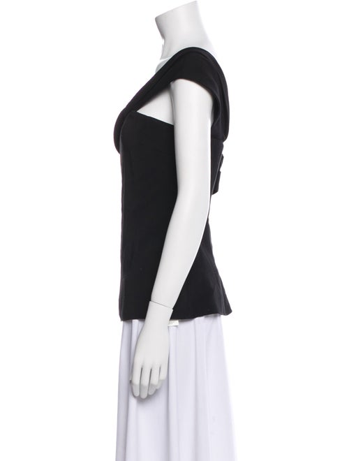 Cushnie One-Shoulder Sleeveless Top