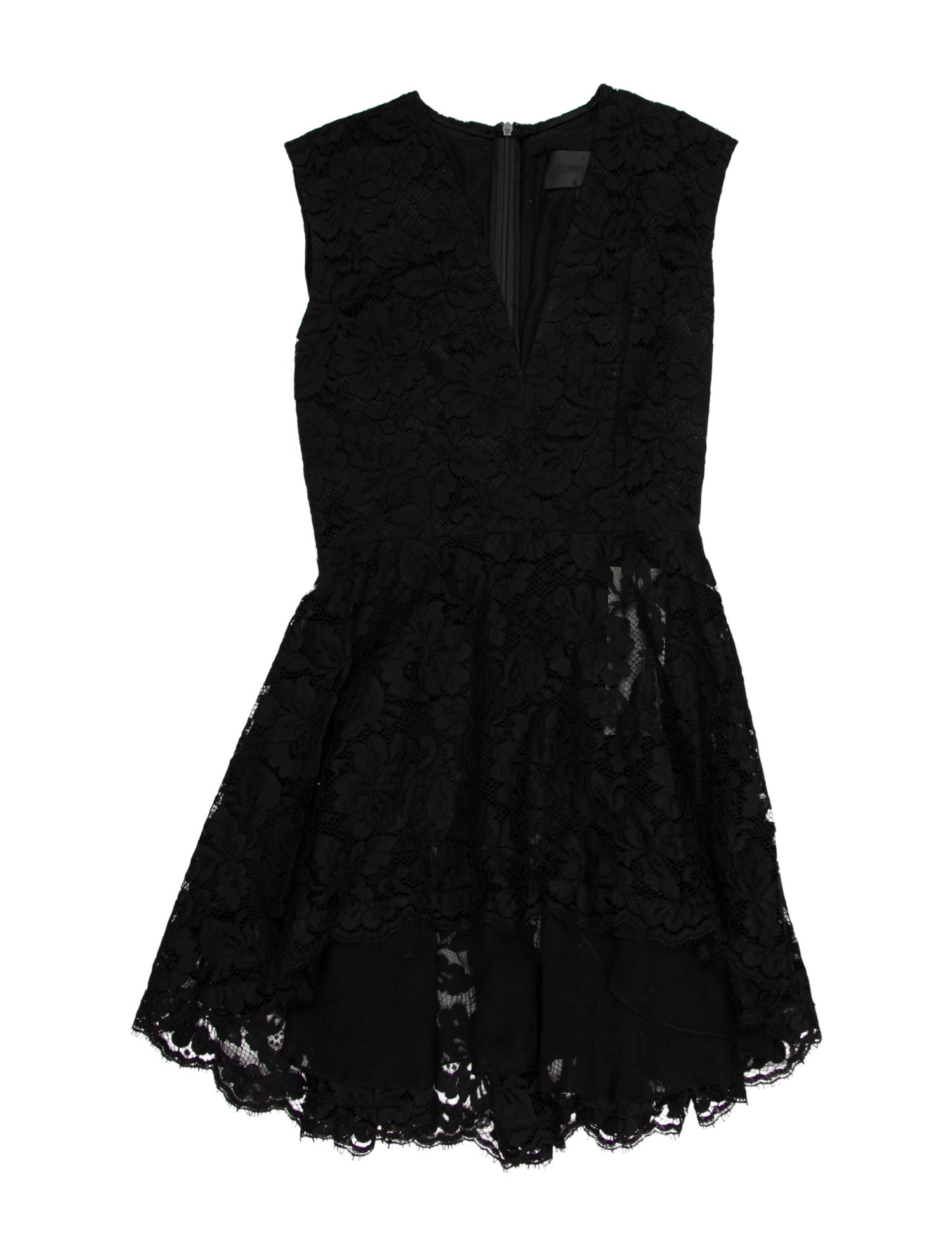 Cushnie V-Neck Mini Dress