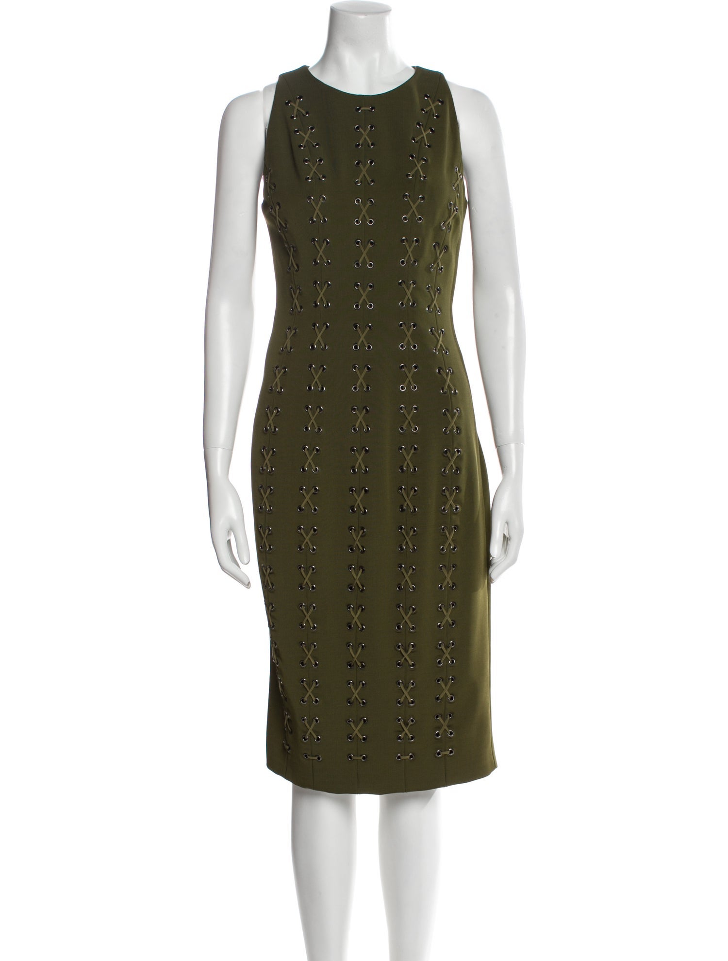 Cushnie Crew Neck Midi Length Dress