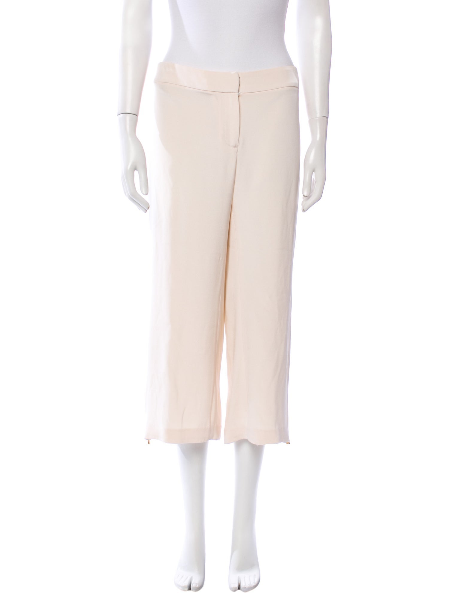 Cushnie Silk Straight Leg Pants