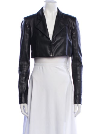 Cushnie Leather Blazer