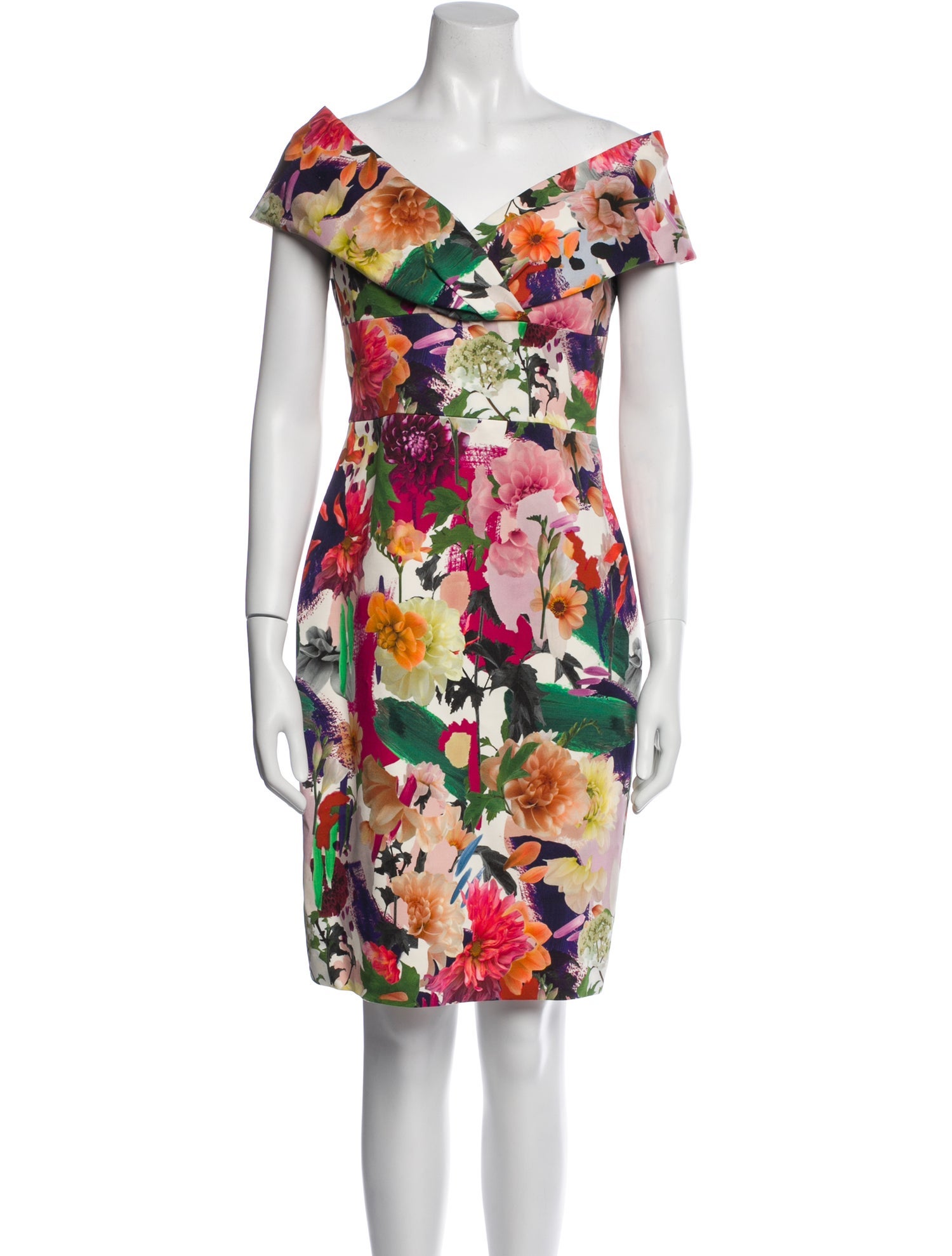 Cushnie Floral Print Mini Dress