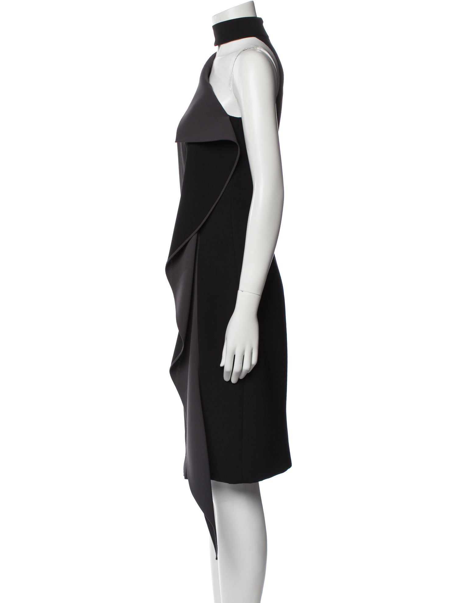 Cushnie One-Shoulder Knee-Length Dress
