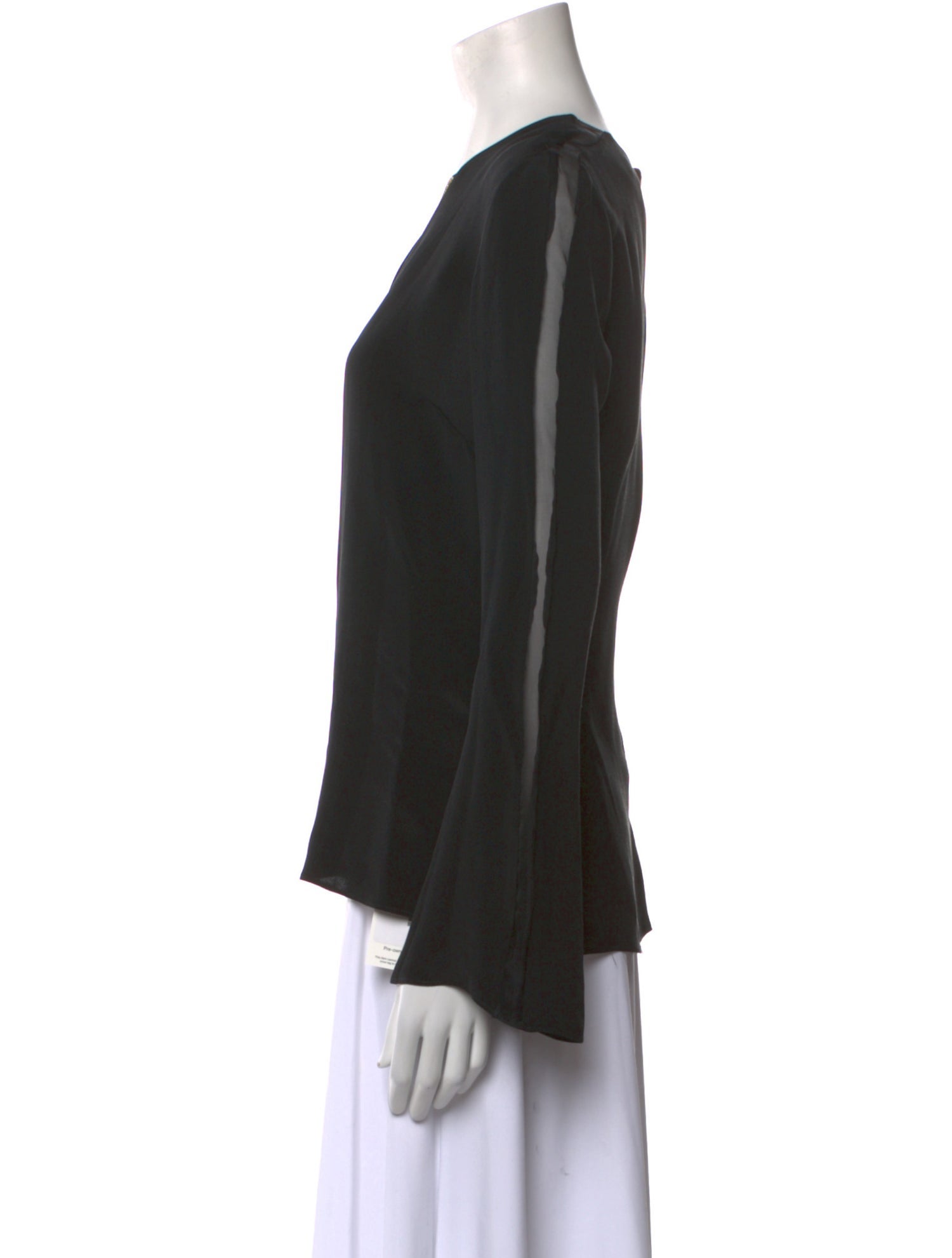 Cushnie Silk V-Neck Blouse