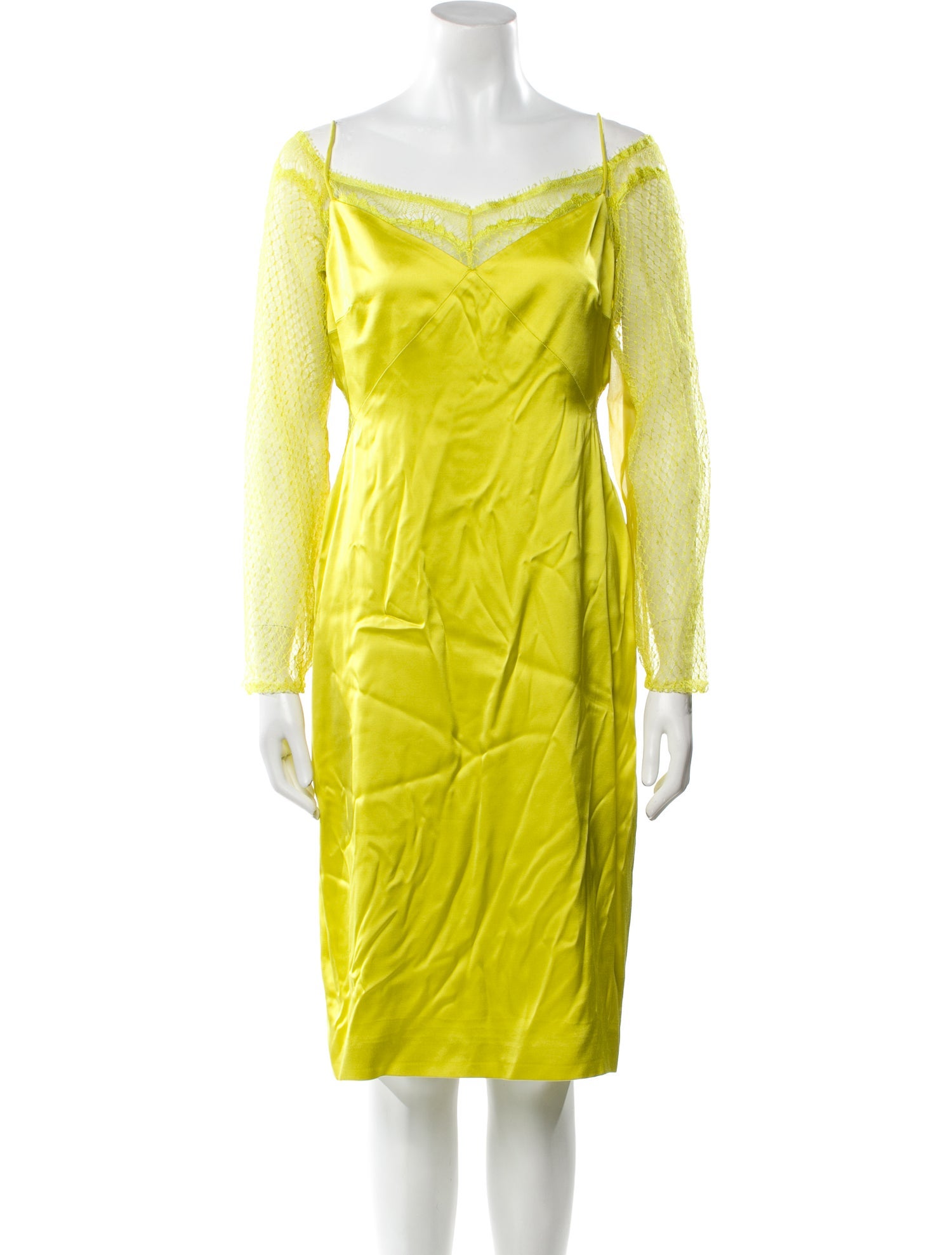 Cushnie Square Neckline Knee-Length Dress