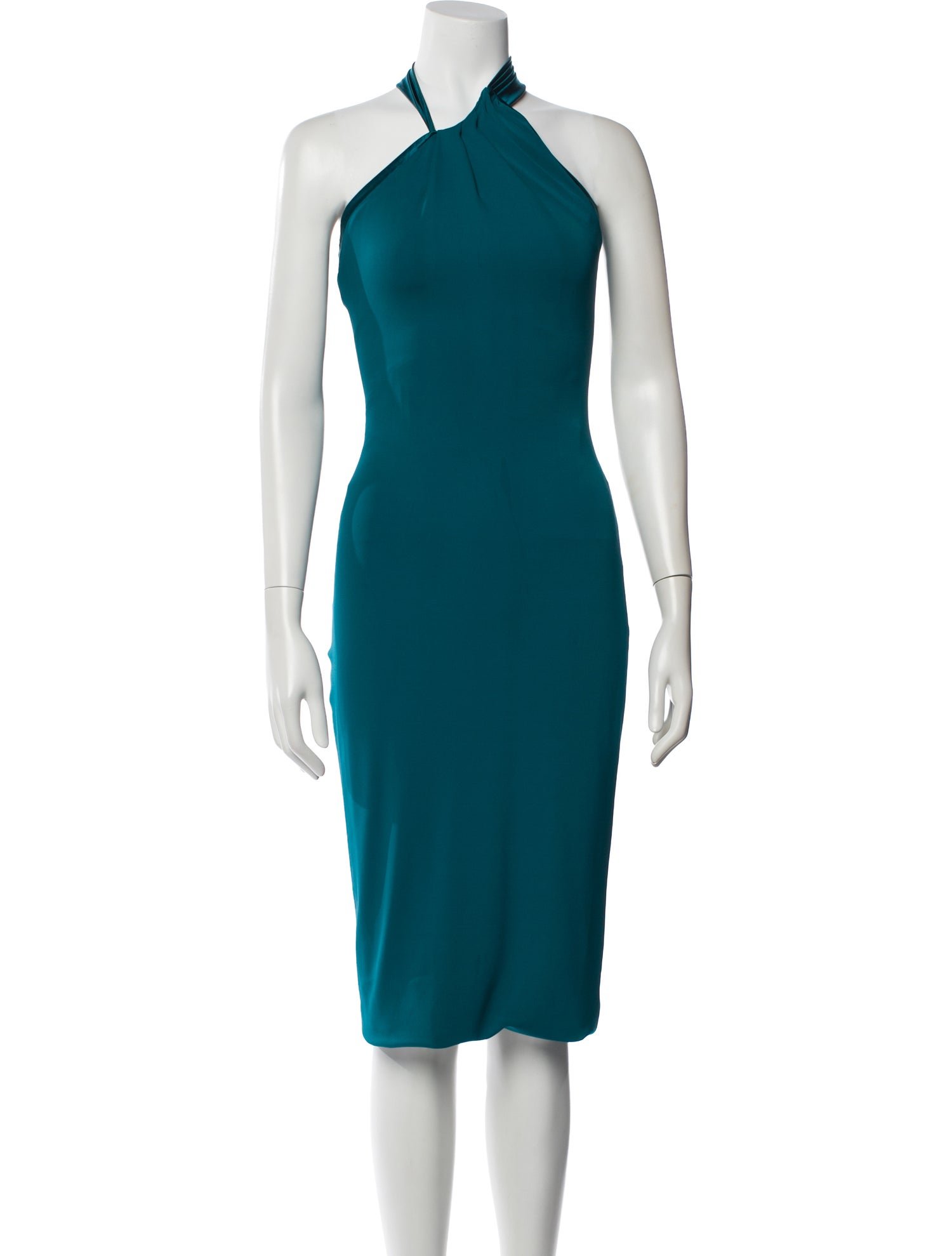 cushnie blue dress Size 12 Cushnie Women's Navy Blue Side Slit Strapless Dress New