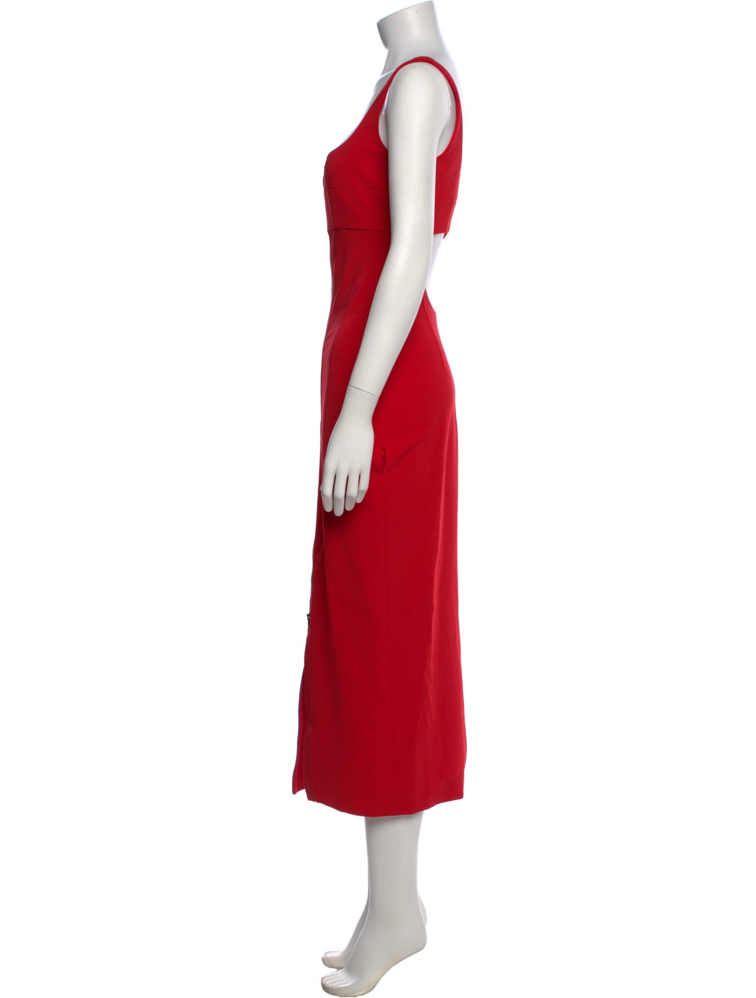open lace back dress CUSHNIE et Ochs The Josephine Red Dress Size US 4 UK 8 Ladies