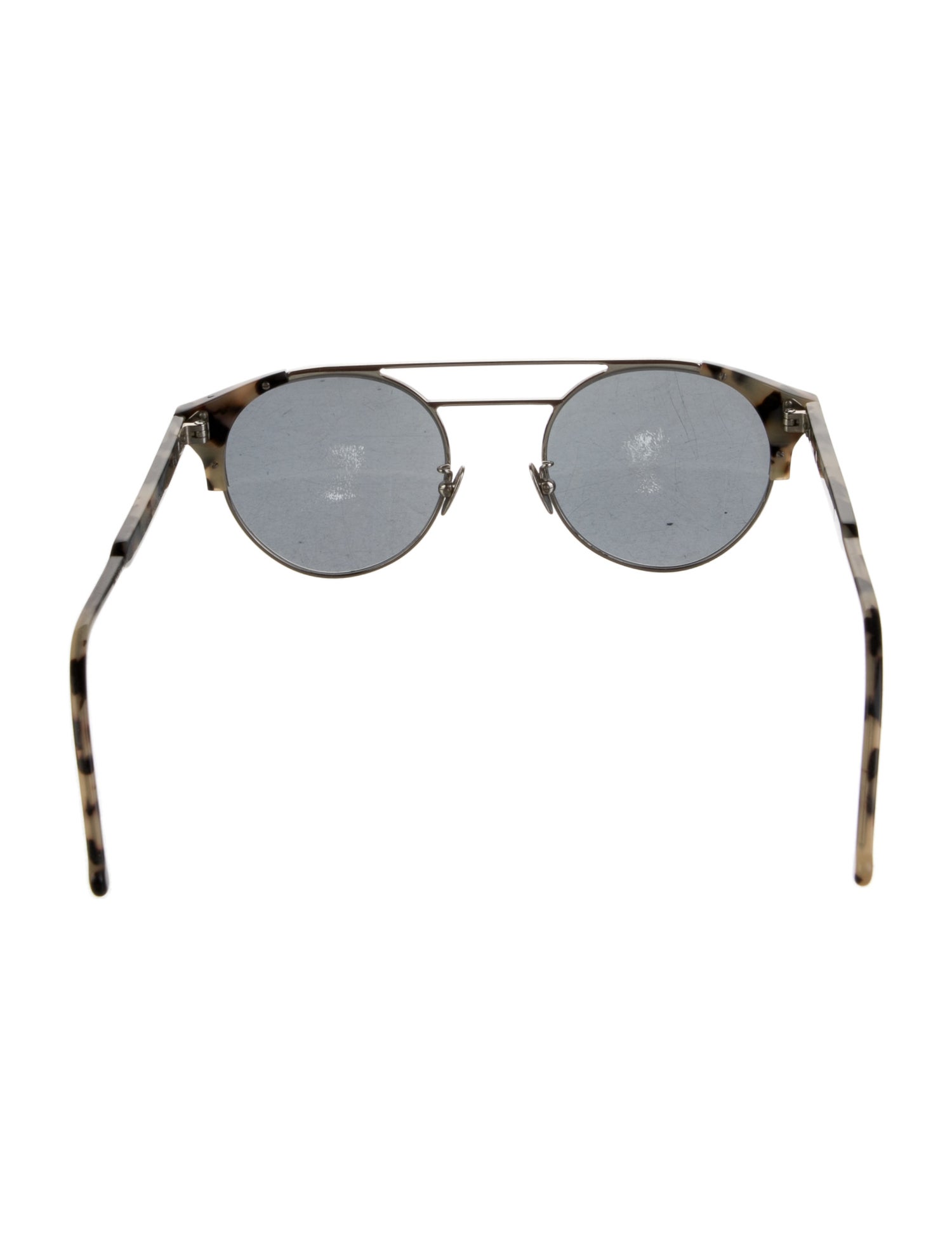 Cutler and Gross Round Mirrored Sunglasses