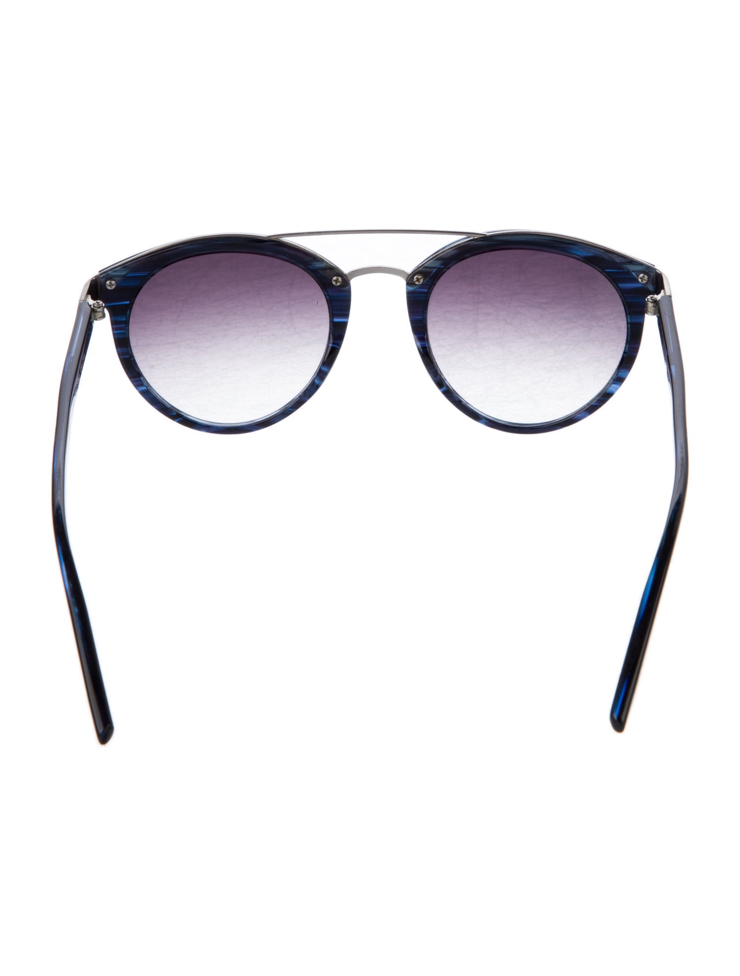 Barton Perreira Round Gradient Sunglasses