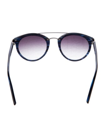 Barton Perreira Round Gradient Sunglasses