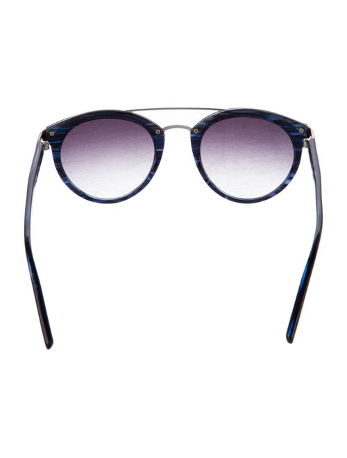 Barton Perreira Round Gradient Sunglasses