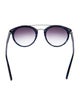 Barton Perreira Round Gradient Sunglasses