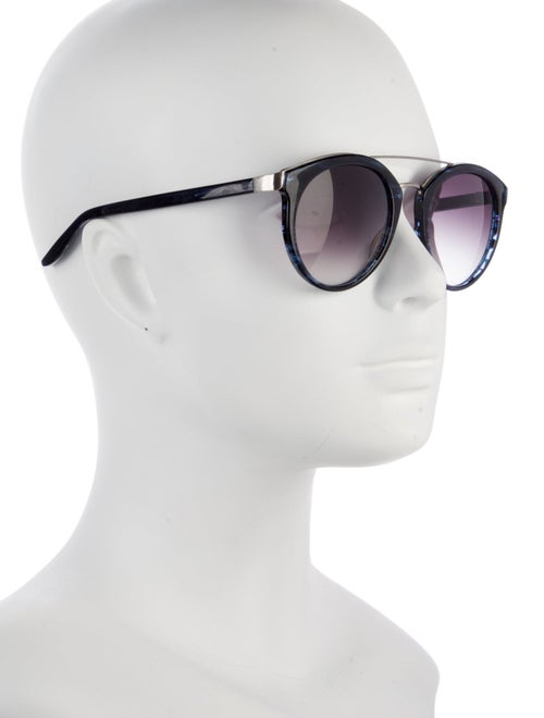 Barton Perreira Round Gradient Sunglasses