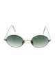 Cutler and Gross Round Gradient Sunglasses