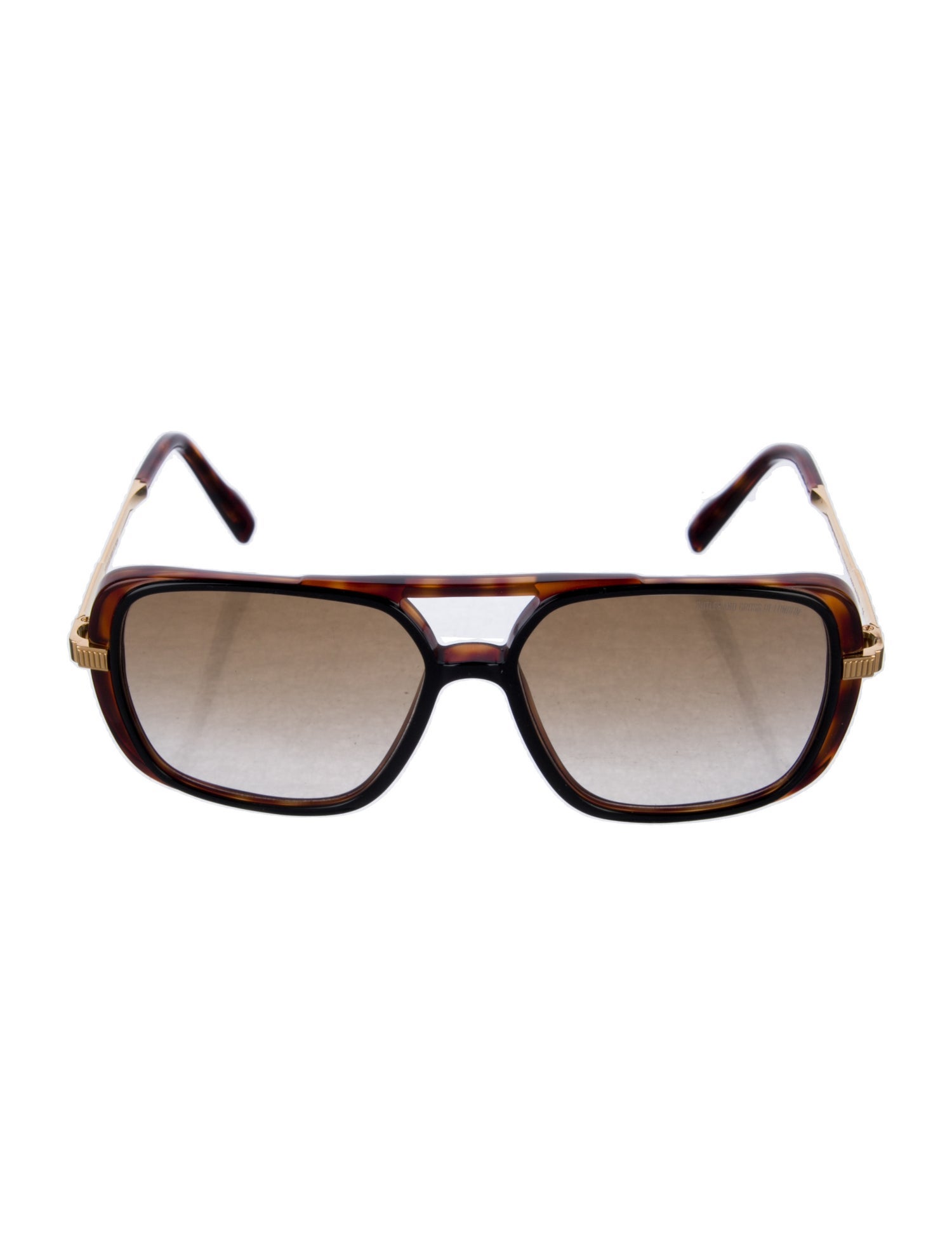 Cutler and Gross Tortoise Square Sunglasses