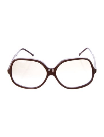 Pre-owned Cutler And Gross Oversize Gradient Sunglasses In Brown