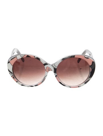 Pre-owned Cutler And Gross Oversize Gradient Sunglasses In Pink