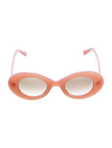Pre-owned Cutler And Gross Cat-eye Gradient Sunglasses In Pink