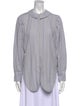 Emma Rothkopf Striped Long Sleeve Button-Up Top