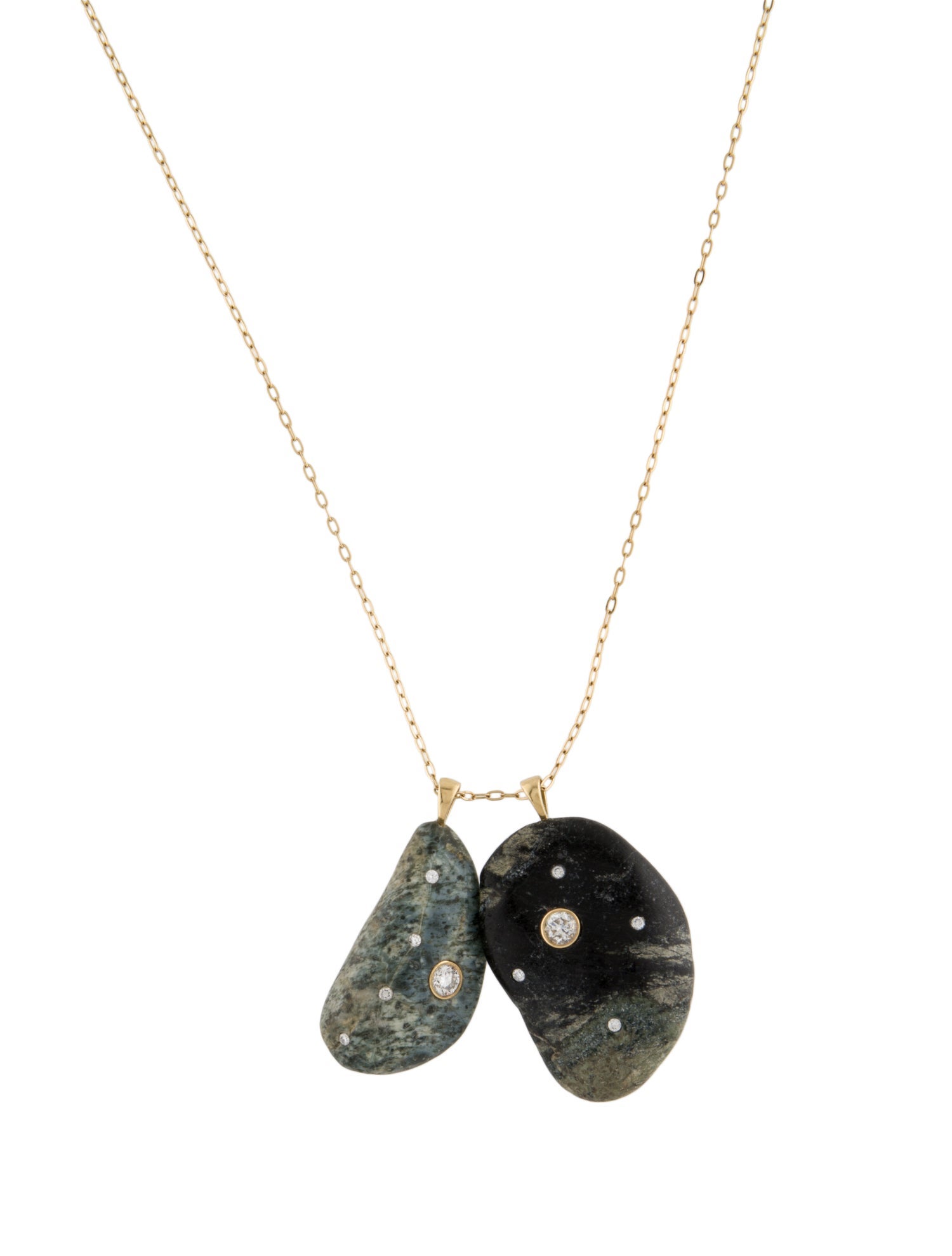 CVC Stones 18K Diamond & Stone Pendant Necklace