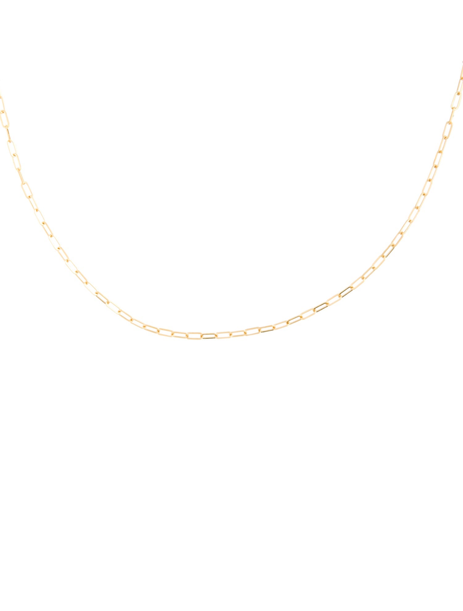 CVC Stones 18K Paperclip Link Necklace