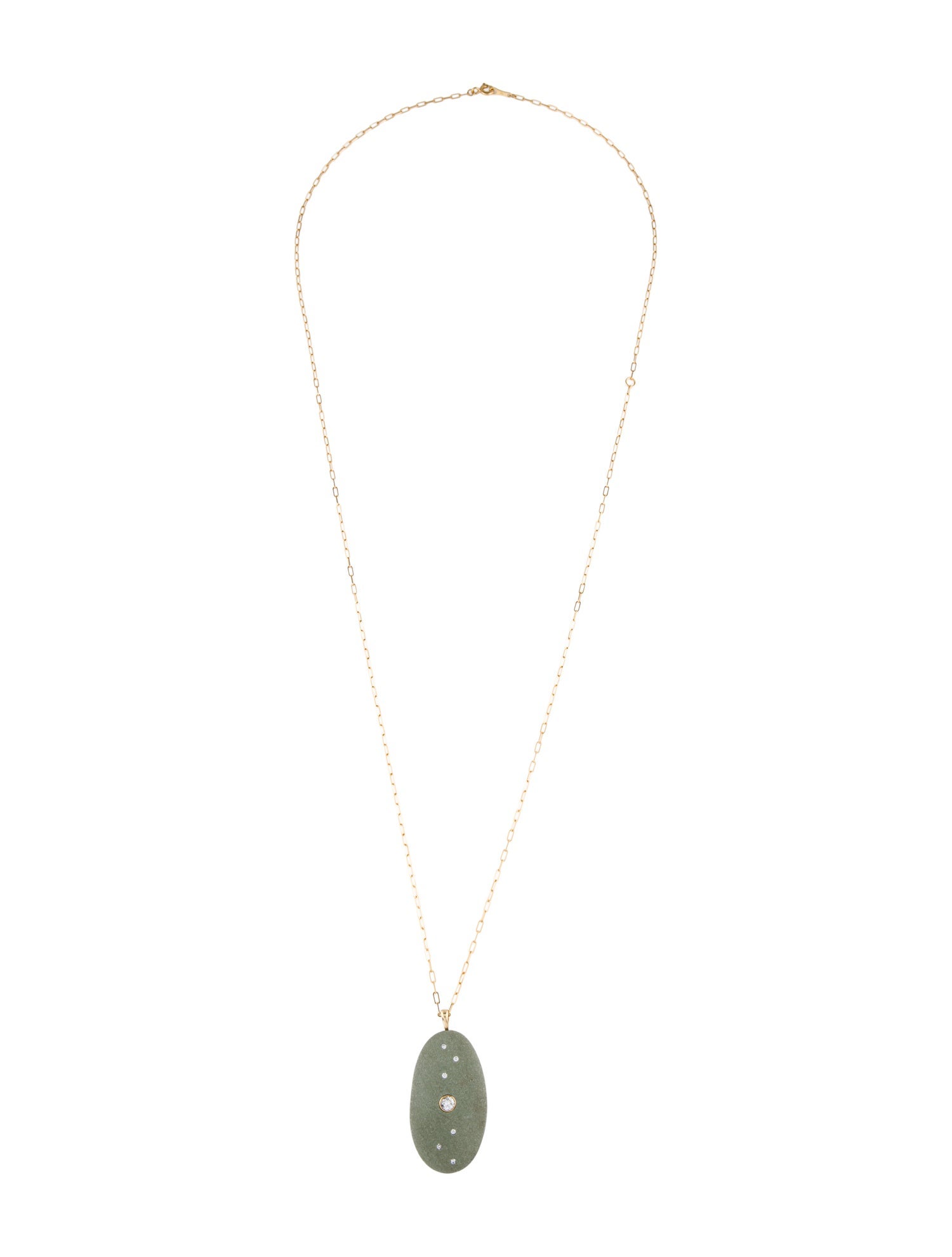 CVC Stones 18K Stone & Diamond Pendant Necklace