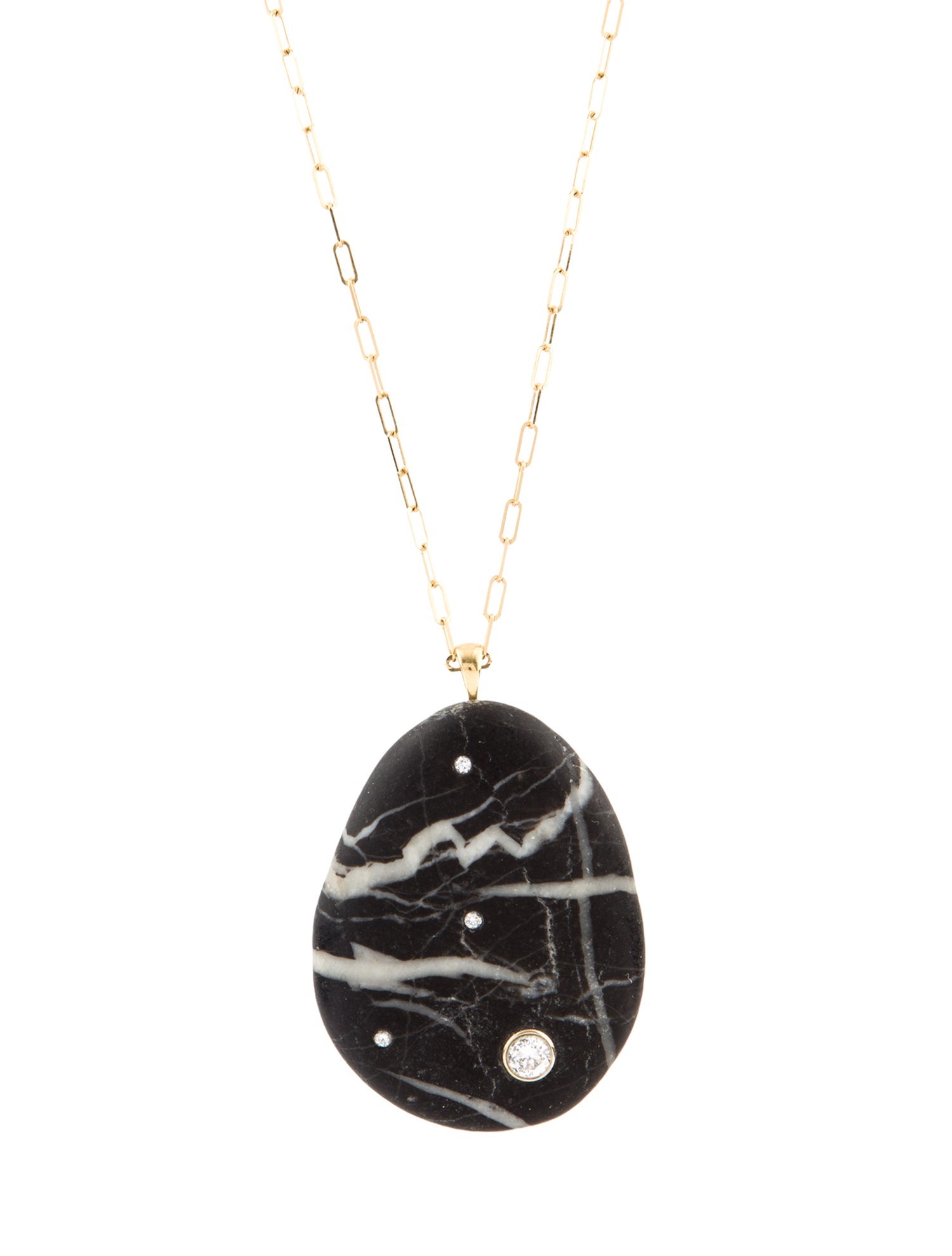 CVC Stones 18K Stone & Diamond Pendant Necklace