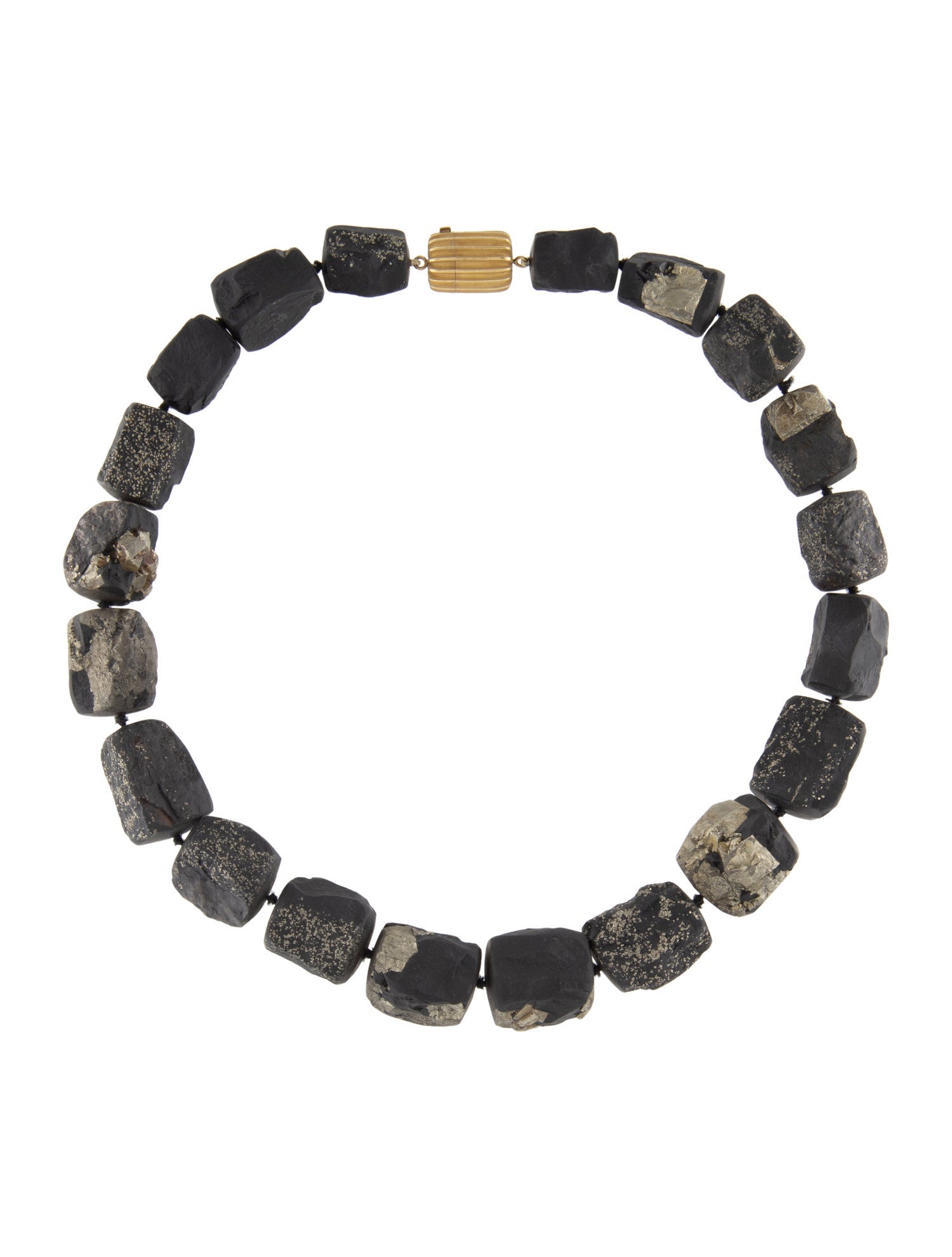 Christopher Walling 14K Pyrite Rough Necklace