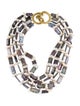 Christopher Walling 18K Pearl Multi-Strand Collar Necklace