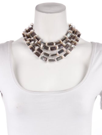 Christopher Walling 18K Pearl Multi-Strand Collar Necklace